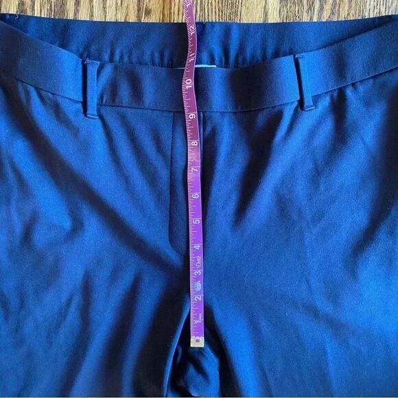 J. Jill Ponte Welt-Pockets Slim Leg Pants large navy blue large pull on elastic - Picture 7 of 9